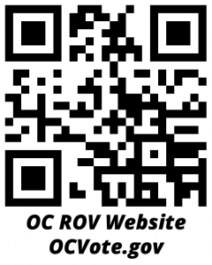 OC Registrar of Voters Website Home Page